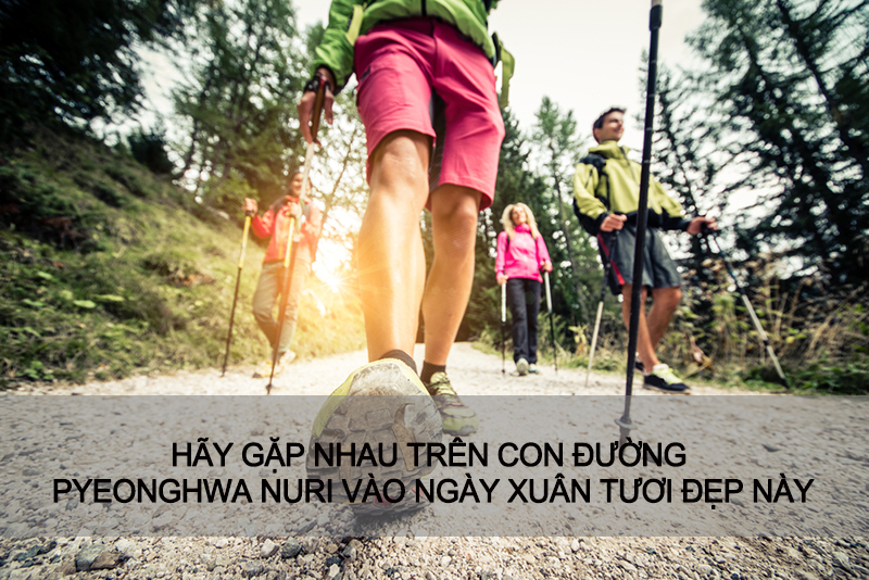 HÃY GẶP NHAU TRÊN CON ĐƯỜNG PYEONGHWA NURI VÀO NGÀY XUÂN TƯƠI ĐẸP NÀY
