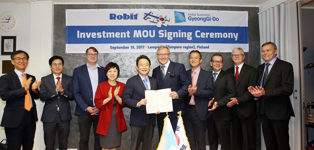 gyeonggi-province-and-robit-signed-an-agreement-last-september-on-the-investment-of-usd-10-million-foreign-direct-investment-at-the-companys-head-office-in-tampere-finland